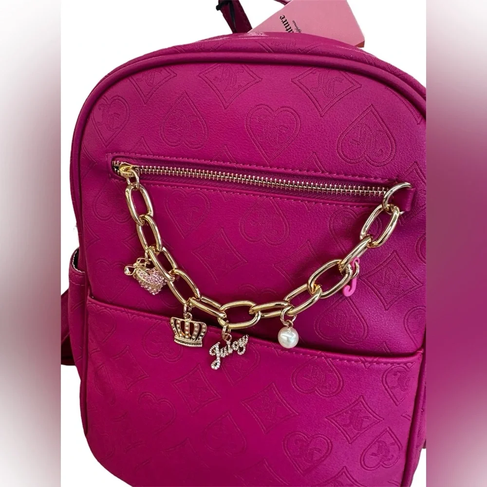 NWT JUICY COUTURE PINK CHARM BACKPACK - Picture 2 of 2